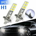 thumbnail image 1 of 2Pc New H1 6000K Super White 55W Led Headlight Bulbs Kit Fog Driving Light, 1 of 9