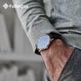 thumbnail image 5 of Correa de Cuero Reloj para Mujer y Hombre de liberación rápida, Reloj Serie Axus Correa de Repuesto de Piel de Becerro auténtica con Cierre metálico de Acero Inoxidable de 22 mm, 5 of 5