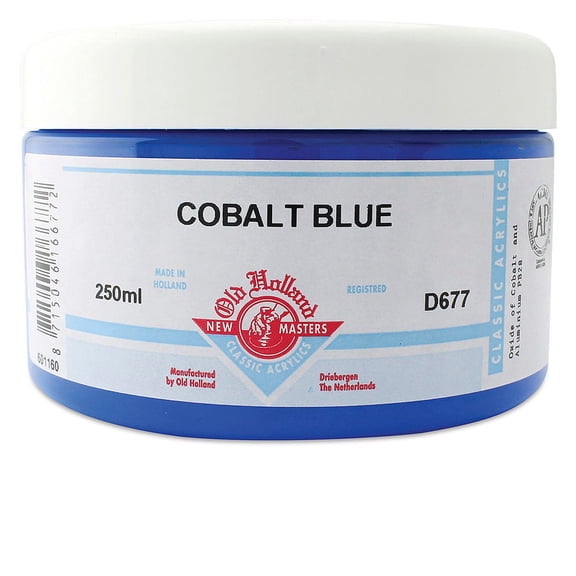 Old Holland New Masters Classic Acrylics - Cobalt Blue, 250 ml jar