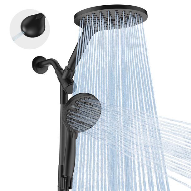 Combo de cabezal de ducha MakeFit Dual Handheld 8 pulgadas Rainfall