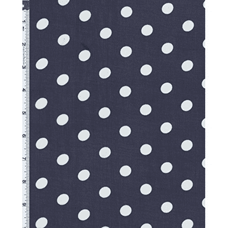 navy and white polka dot