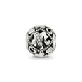 thumbnail image 5 of Reflection Beads Sterling Silver White CZ Cut Out Hearts Letter M Initial Charm, 5 of 6