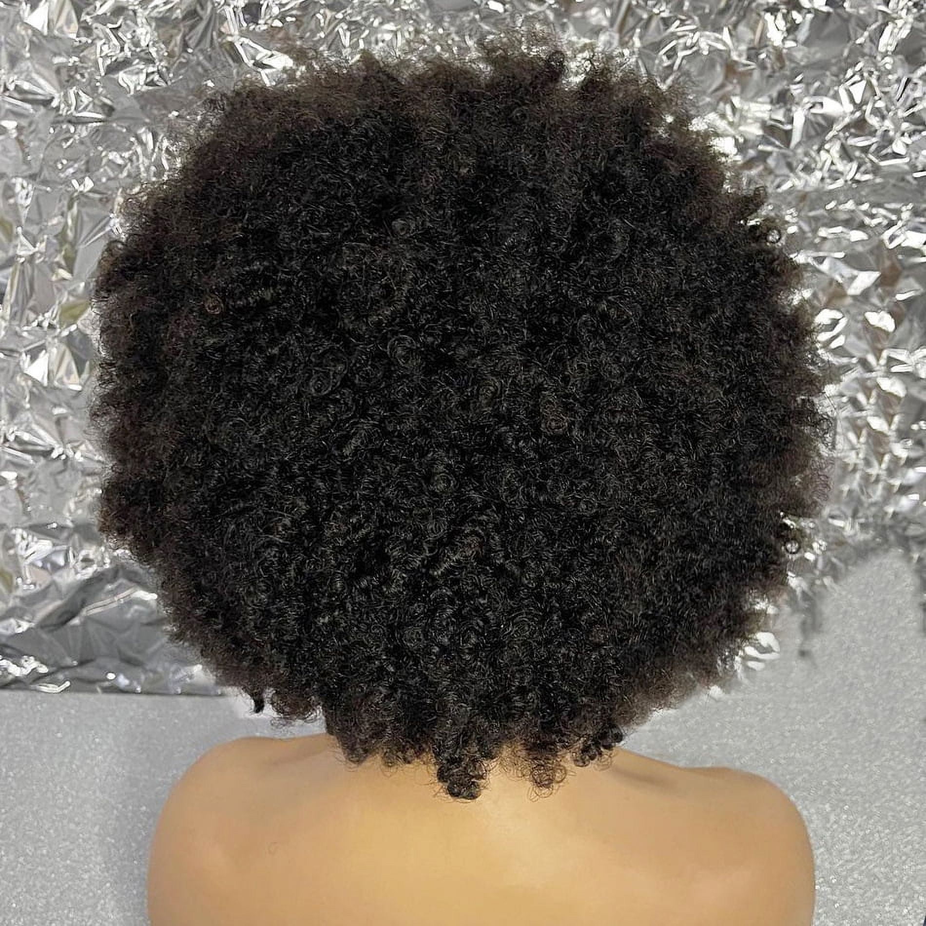 #1B Headband Wig Pixie Cut Curly Headband Wig Human Hair Glueless Pixie Wigs Curly Headband Wigs for Black Women Human Hair Brazilian Virgin Short Curly Human Hair Wigs