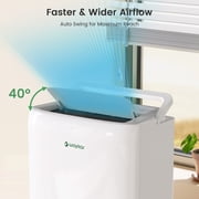 Waykar 5000 Sq. Ft. 80 Pint Dehumidifier for Basements & Home, No Daily Tank Emptying, Portable Dehumidifier with Continuous Drain Hose, Auto Defrost, 25 Pint DOE Energy Star