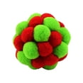thumbnail image 2 of Cat Toy Balls with Bell, Colorful Soft Fuzzy Balls Built-in Bell for Cats, Interactive Playing Chewing Toys for Indoor Cats and Kittens, 2 of 4