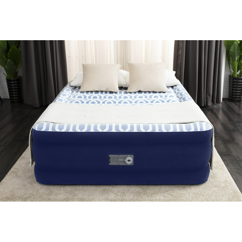 Bestway® Tritech™ Air Mattress Queen 20" with Fashion Flock Top and