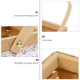 thumbnail image 5 of WEAVILUX Wooden Multi-functional Container Beige Hand Woven Flower Arrangement Basket for Mother's Day Valentine's Day, 5 of 6