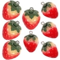 thumbnail image 3 of 8 pendientes con forma de fresa para colgar en bolsos (colores surtidos), 3 of 6