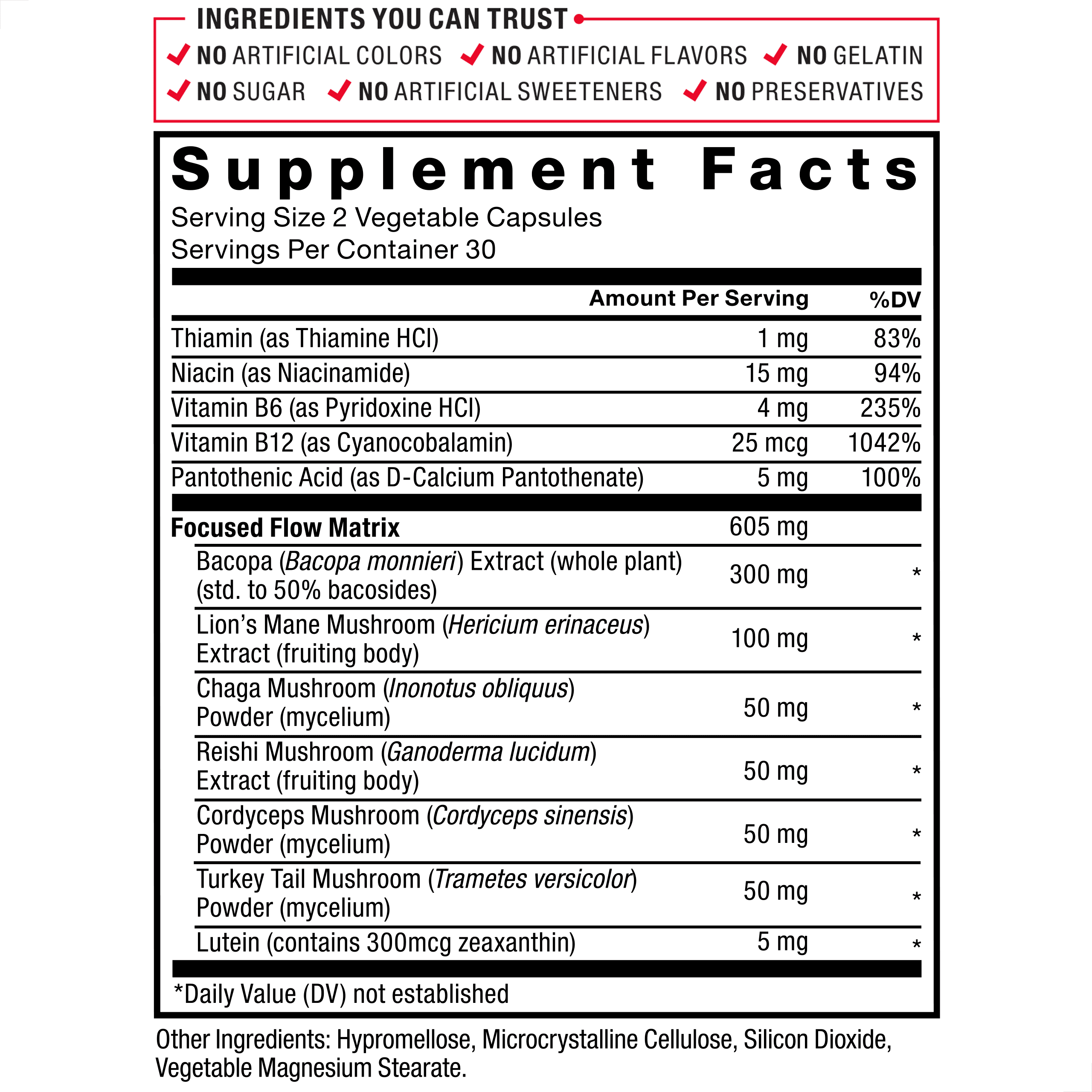 (2 pack) Force Factor Forebrain Focus, Nootropic Brain Supplement to Support Clarity, Concentration, Memory, Focus & Productivity, 60 Capsules