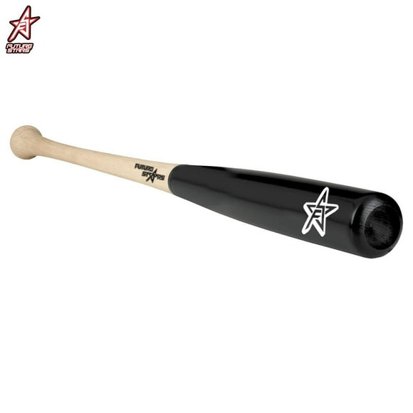 Batte de baseball Pro-Style Future Stars de 30 po avec baril XL - Bois naturel et noir bicolore 30 po -1 gouette