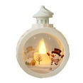 thumbnail image 2 of kiskick Snowman Pattern Hanging Lamp - Gorgeous Photo Props, Plastic Santa Claus Elk LED Bedside Light, Home Decor for Christmas and Winter Season, 2 of 7