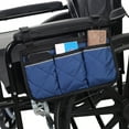 thumbnail image 4 of Wheelchair Side Bag Armrest Storage Pouch With Cup Holder And Reflective Strip For Wheelchairs Or Rollators, 4 of 4