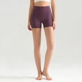 thumbnail image 2 of COMVALUE Biker Shorts 6" - High Waisted Workout Running Volleyball Spandex Yoga Womens Dark Purple L, 2 of 9