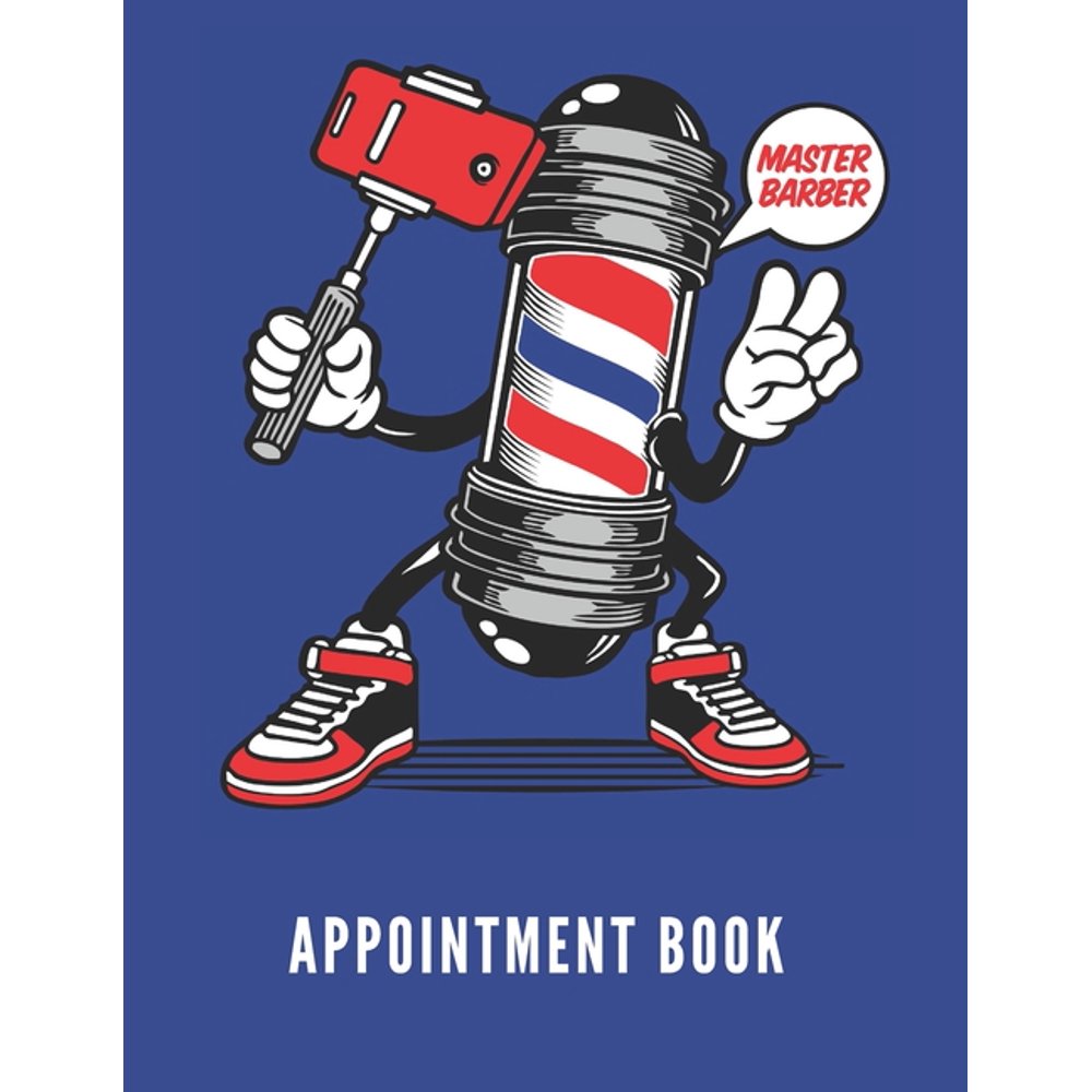 Stay Organized Master Barber Hair Salon Appointment Book, Daily