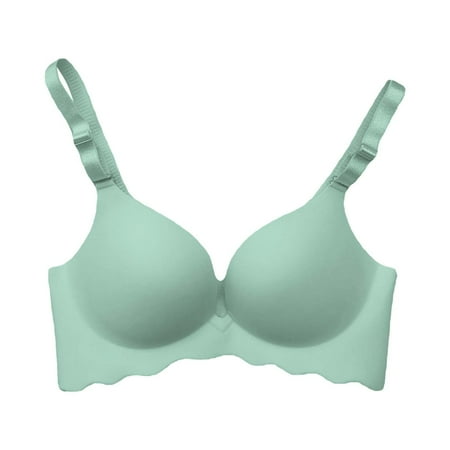 HYSYSB Sports Bras for Women balconette Bras for Women womens Bras No Underwire Full Support seamless Bra high Support Bras for Strap Up Bras No Underwire Wireless Bras bras for Women Green 36