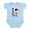 Sky Blue, variant on CafePress - I Love New Zealand Infant Bodysuit - Baby Light Bodysuit, Size Newborn - 24 Months