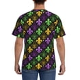 thumbnail image 3 of Qekee Mardi Gras1 Classic Fit T-Shirt Men's Shirt Men's Tight Short Sleeves for Exercise, Running, Mountaineering - Mardi Gras1, 3 of 9