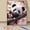 Cute Panda, variant on JYLMOOD DIY Animal Paint by Number for Adults, Easy Painting by Numbers for Gift Home Wall Decor 16x20in without Frame, Colored Canvas - Daisy Flower