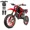Black, variant on Kids Dirt Bike 49cc Gas Powered - 2-Stroke Off-Road Motorcycle for Ages 13+, 24 MPH Max Speed with Shock Absorber & Dual Disc Brakes,Kill Switch, Max Load 220LBS, with Armor, BLUE