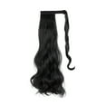 thumbnail image 3 of Long Wave Ponytail Extension Synthetic Wavy Curly Wrap Around Clip in Ponytail Hair Extensions for Women Natural Hair Ponytails for Girl Lady Magic Paste Ponytail??22 inch 80g), 3 of 8