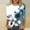 Multicolor, variant on Runfenguu Plus Size Graphic Tees Ladies T Shirts Women'S Printed Round Neck Three Quarter Sleeve 3/4 Sleeve T-Shirt Loose