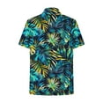 thumbnail image 4 of TMOYZQ Women's Hawaiian Button Down Shirts Casual Short Sleeve Floral Tropical Print Summer Blouse Tunic Top, 4 of 6