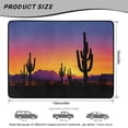 thumbnail image 7 of Binienty Desert Sunset Cactus Print Rear Trunk Liner, Anti-Slip Backing Universal Fit Trunk Mat, Scratch Resistant Durable Vehicle Interior Accessory for Sedan SUV 29" x 39, 7 of 7