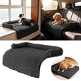 thumbnail image 1 of Soothing Pet Bed Mat with Supportive Neck Bolster Protector Cushion for Cats and Dogs, 1 of 5