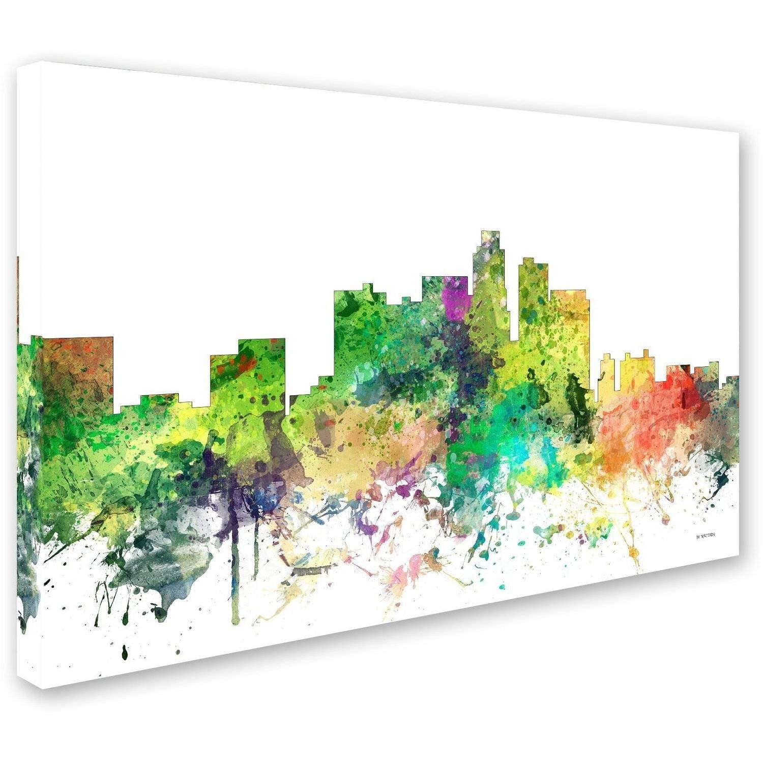 Trademark Fine Art "Los Angeles California Skyline SP" Canvas Art by Marlene Watson