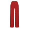 thumbnail image 6 of EDFBUYKRS Female Women Pants Casual Dress Pants Women Stretchy Straight Leg Solid Color Trousers with Pockets for Women's Business Casual Elastic Work Pants Xxl, 6 of 8