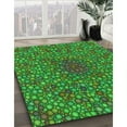 thumbnail image 3 of Ahgly Company Machine Washable Indoor Rectangle Transitional Neon Green Area Rugs, 2' x 5', 3 of 7