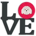 thumbnail image 1 of Carolines Treasures Coton de Tulear Metal Artwork Love Wall-Decor, Multicolor, 1 of 2