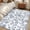 Blue, variant on 2x6 Kitchen Runner Rug, Light Blue Flower Non-Skid Rubber Backing Large Rectangle Rugs - Living Room Bedroom Home Office, Vintage Farmhouse Boho Leaf Spring Indoor Floor Mat Carpets Washable Rug