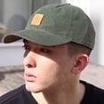 thumbnail image 5 of Gorra de lona para hombre, nueva gorra de lengua de pato de material lavado, gorra de béisbol deportiva con protección solar y parte superior suave e informal para hombre, 5 of 5