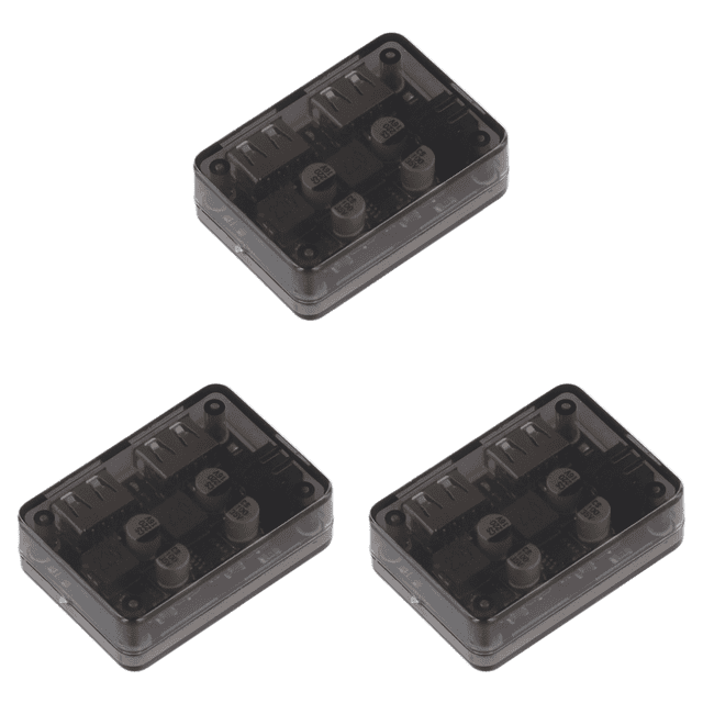 Módulo reductor carga rápida USB dual 6-30V12V24V a carga para automóvil QC3.0 HWFCP (módulo con caja)