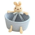 thumbnail image 3 of Cotton Rope Woven Basket, Small Baskets for Gifts Empty, Decorative Animal Themed Storage Basket, Small Rope Organizer for Living Room, Shelf Decor, Nursery Storage Organizer, 3 of 6