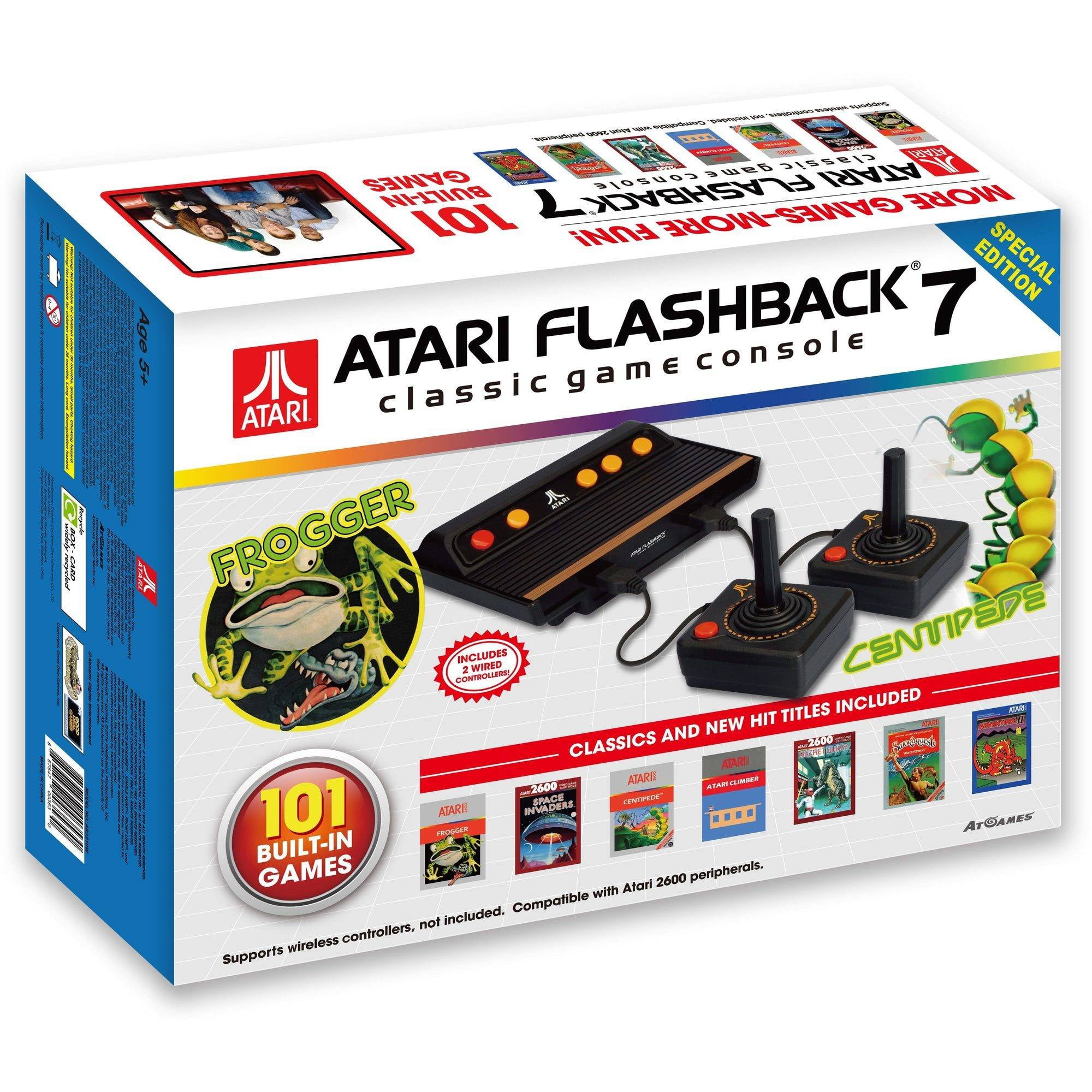 Atari Flashback 7 Classic Game Console, 101 Built-in Games and 2 Atari Flashback 7 Classic Game Console, 101 Built-in Games and 2
