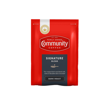 Community Coffee Arabica Single-Serve Coffee Packets, Signature Blend, Carton Of 20