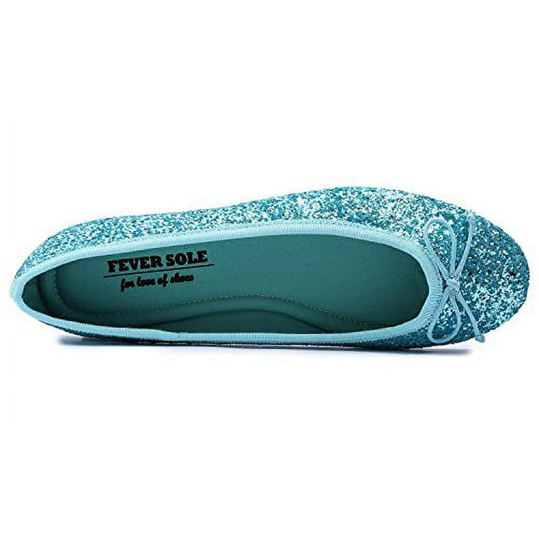 Feversole Women s Sparkle Memory Foam Cushioned Colorful Shiny