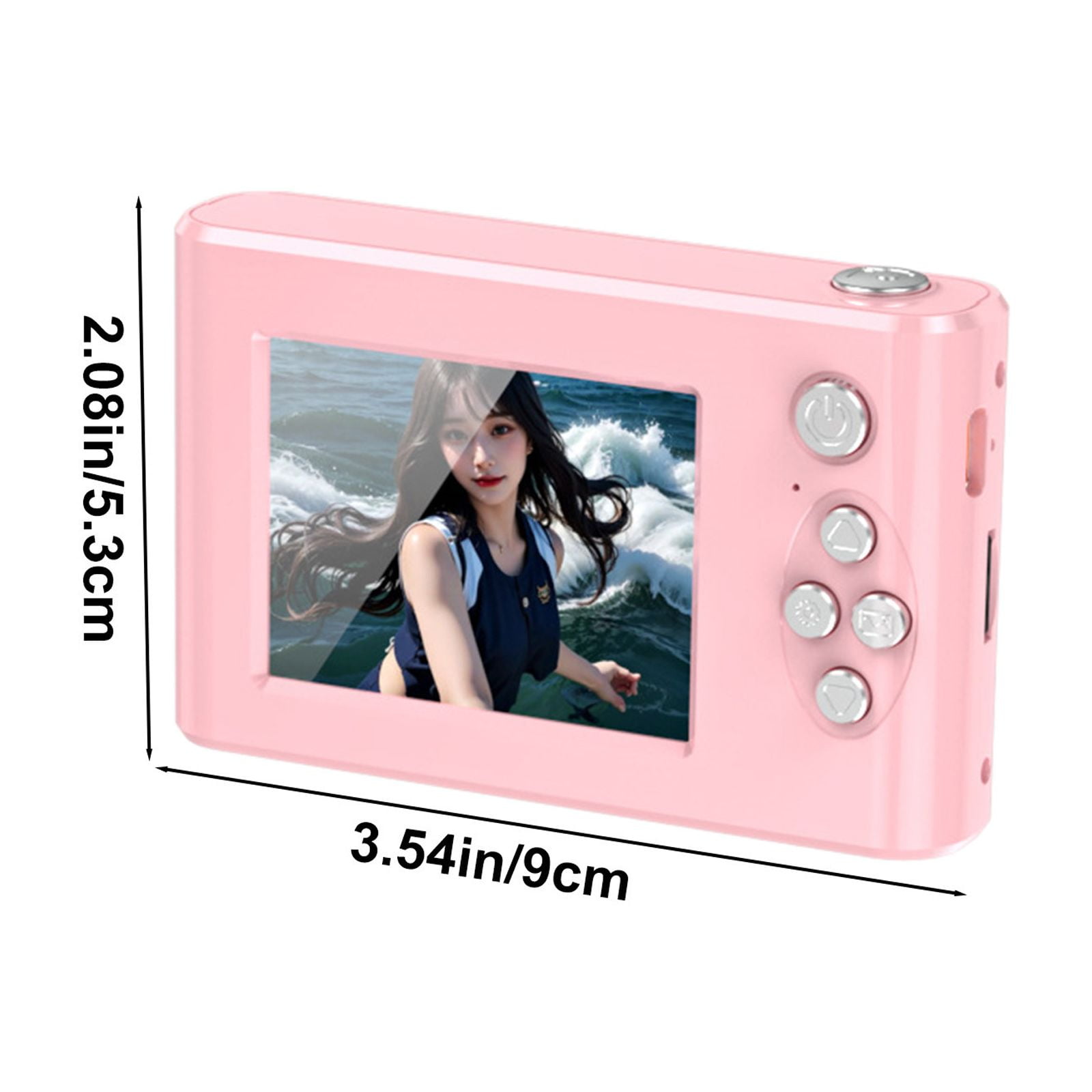 WYBXZ 48MP HD Digital Camera 2.4in IPS Screen, Take Photos and Videos, Travel Camcorder with Night Flash Light and Mirror Beauty Selfie, Supports OTG Transmission, 8X Digital Zooms