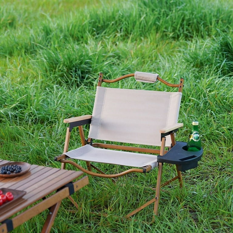 1Pcs For Outdoor Camping Black Khaki Breakfast Recliner Folding