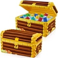 thumbnail image 1 of Hielera hinchable con forma de cofre del tesoro Cunhill Pirate Party, 23 x 15 x 13 cm, 1 of 7