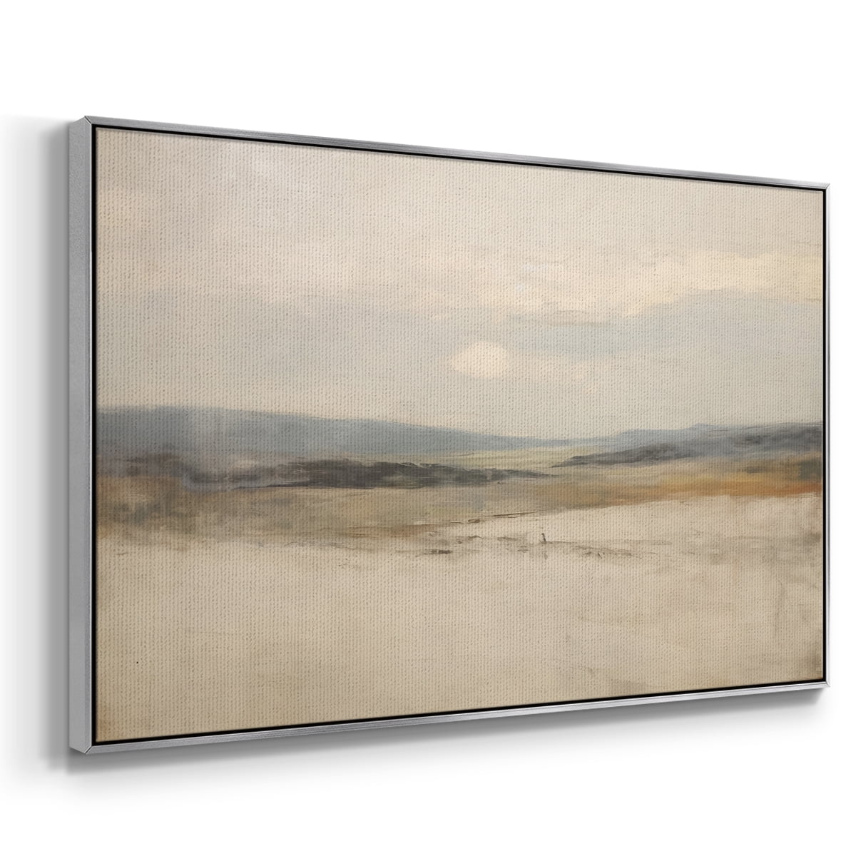 Vintage Landscape-X By Wexford Home Framed in Silver Wood Gallery Wrapped Canvas 25 in. x 37 in.