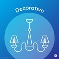 thumbnail image 4 of GE Soft White LED Decorative Light Bulbs, 25 Watt Eqv, 13yr, 1pk, 4 of 7