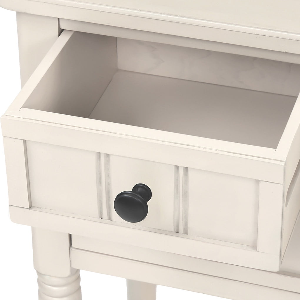 Irene Inevent 3 Drawer Console Accent Table, White