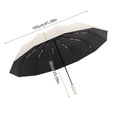 thumbnail image 4 of Xihbxyly Paraguas Plegable Automático de 105 Cm (41"), Resistente Al Viento, a Los Rayos Uv, Al Sol y a La Lluvia, con Revestimiento de Pegamento Negro Upf50+, Varillas de Fibra de Vidrio y Marco de, 4 of 7