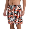 thumbnail image 2 of Logiee Cool Flamingo Print Mens Swim Trunks Quick Dry Board Shorts,Breathable Hawaii Beach Shorts Swimwear Bathing Suits-3X-Large, 2 of 6