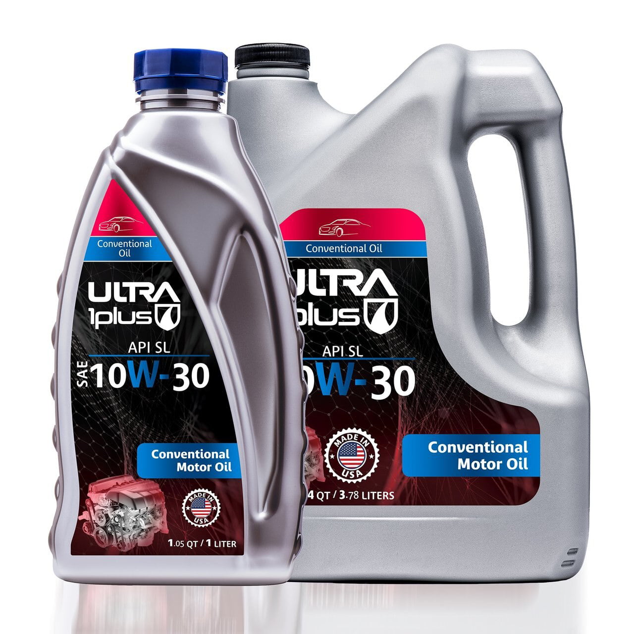 Ultra1Plus SAE 10W 30 Conventional Motor  Oil  API SL 