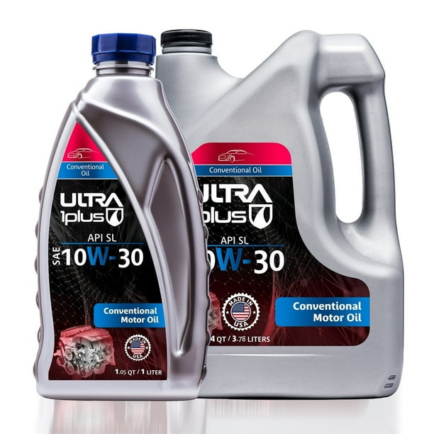 Ultra1Plus SAE 10W30 Conventional Motor Oil, API SL Pack of 5 QT