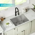 thumbnail image 2 of KRAUS Standart PRO™ 24” Undermount 16 Gauge Stainless Steel Single Bowl Laundry Utility Sink, 2 of 11